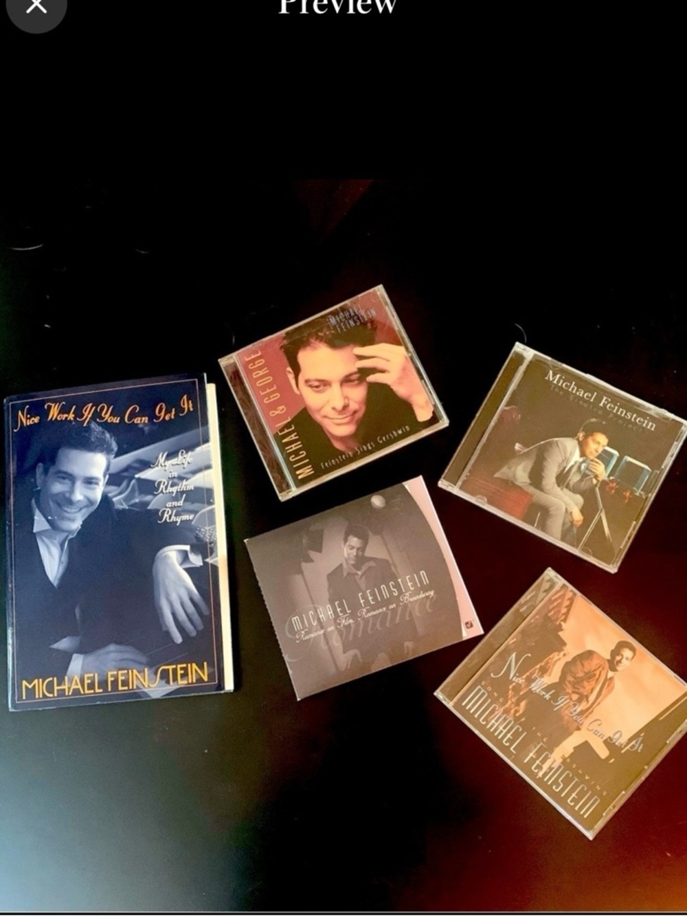 MICHAEL FEINSTEIN Book & CD Bundle